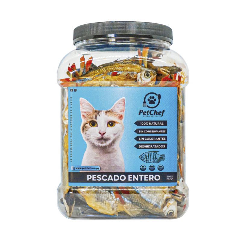 Pescado entero – FRASCO 500gr